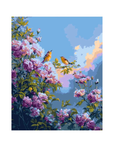 LW2003-01,Pictura pe numere cu sasiu 40x50 cm LW2003-01