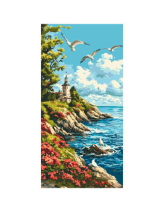 Pictura pe numere 40x80 cm...