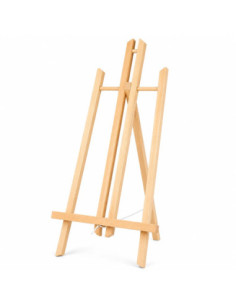 sevalet60d,Sevalet de birou din lemn de pin, suport pictura si expunere tablouri de pana la 70x50 cm