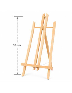 sevalet60d,Sevalet de birou din lemn de pin, suport pictura si expunere tablouri de pana la 70x50 cm 2