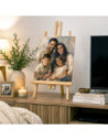 sevalet60d,Sevalet de birou din lemn de pin, suport pictura si expunere tablouri de pana la 70x50 cm