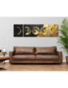 LW7000,Pictura pe numere (culori acrilice metalizate) 40x150 cm Fazele Lunii LW7000