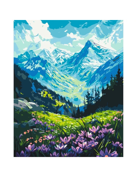 LW3436,Pictura pe numere cu sasiu 40x50 cm LW3436