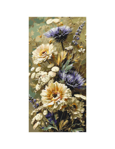 Pictura pe numere cu sasiu 40x80 cm...