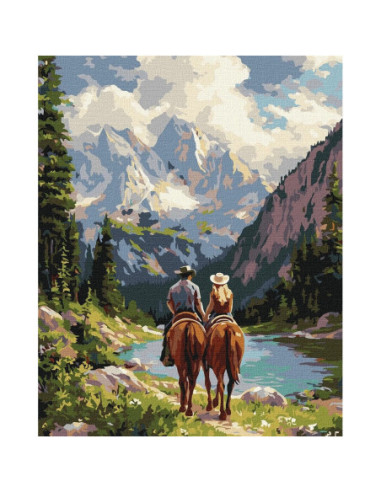 KHO8710,Pictura pe numere cu sasiu 40x50 cm KHO8710