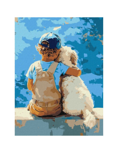 KHO8639,Pictura pe numere cu sasiu 30x40 cm KHO8639
