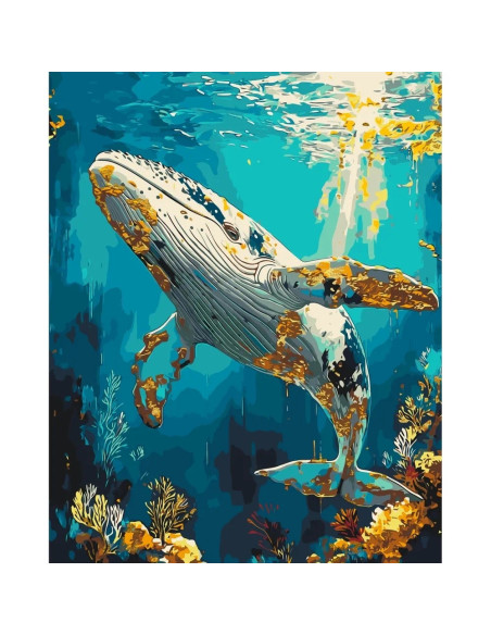 LW3495,Pictura pe numere (culori acrilice metalizate) 40x50 cm LW3495