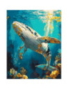 LW3495,Pictura pe numere (culori acrilice metalizate) 40x50 cm LW3495