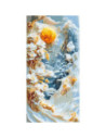 LW5104,Pictura pe numere cu sasiu (culori acrilice metalizate) 40x80 cm LW5104