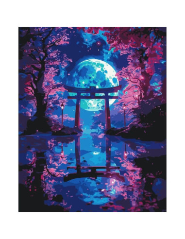 Pictura pe numere cu sasiu 40x50 cm...