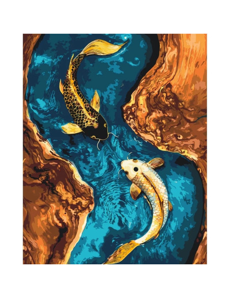 Pictura pe numere cu sasiu (culori acrilice metalizate) 40x50 cm LW3444
