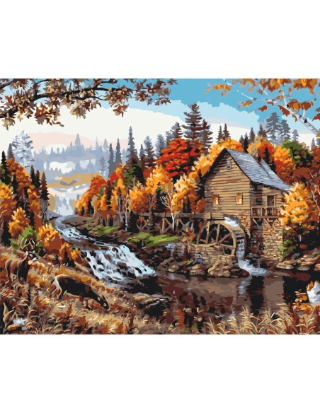 LW3013,Pictura pe numere cu sasiu 40x50 cm LW3013