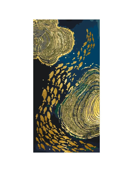 LW5107,Pictura pe numere cu sasiu, 40x80 cm, LW5107