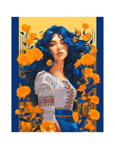 LW30040,Pictura pe numere, cu sasiu, 40x50 cm, LW30040