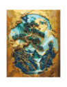 LW3406,Pictura pe numere cu sasiu (culori acrilice metalizate) 40x50 cm LW3406