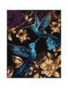 KHO6592,Pictura pe numere cu sasiu Pasari Abstract Dansul aerului 40x50 cm KHO6592