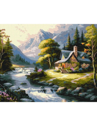 KHO6329,Pictura pe numere cu sasiu 40x50 cm KHO6329