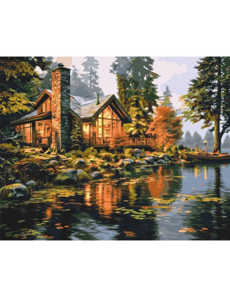Pictura pe numere cu sasiu 40x50 cm LW31710