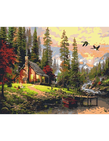 Pictura pe numere cu sasiu 40x50 cm LW1831