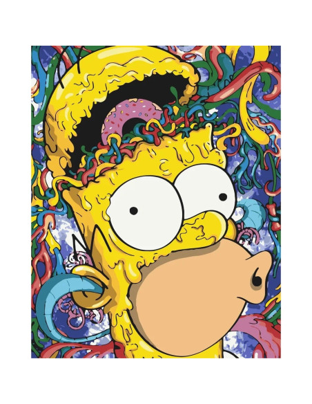 Pictura pe numere cu sasiu, 40x50 cm, LW3317