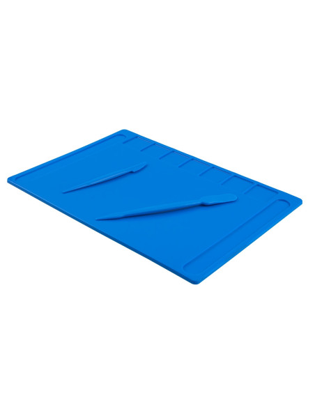 ROB-16779/Albastru,Planseta modelaj cu accesorii 28x20 cm - NEBO