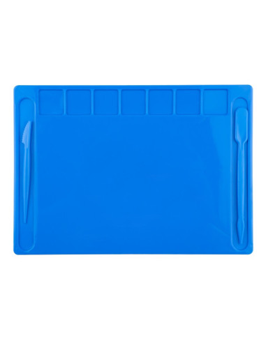 ROB-16779/Albastru,Planseta modelaj cu accesorii 28x20 cm - NEBO