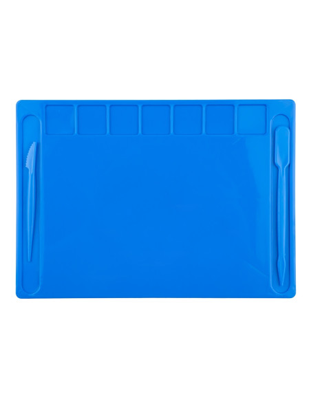 ROB-16779/Albastru,Planseta modelaj cu accesorii 28x20 cm - NEBO