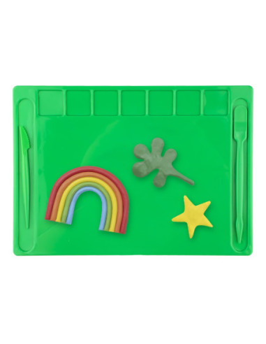 ROB-16779/Verde,Planseta modelaj cu accesorii 28x20 cm - NEBO