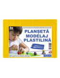 Planseta modelaj cu accesorii NEBO, 28 x 20 cm, Galbena