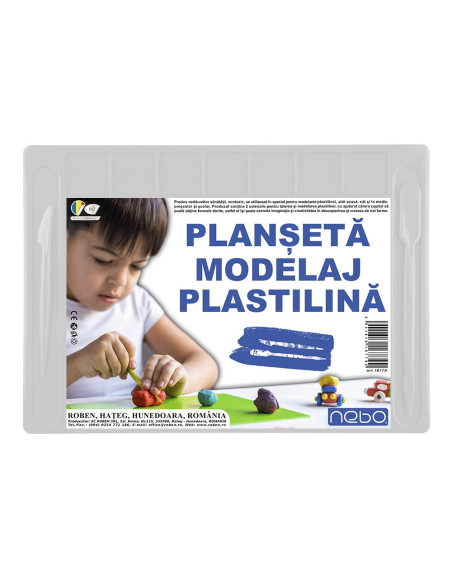 ROB-16779/Alb,Planseta modelaj cu accesorii 28x20 cm - NEBO