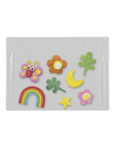 ROB-16779/Alb,Planseta modelaj cu accesorii 28x20 cm - NEBO