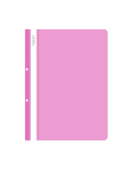 Dosar plastic A4, Roz - NEBO - Set 50