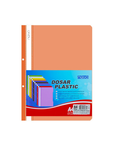 Dosar plastic A4, Portocaliu - NEBO -...
