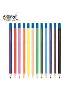 SC2748,Creioane color acuarele, 12 buc/set - S-COOL 2