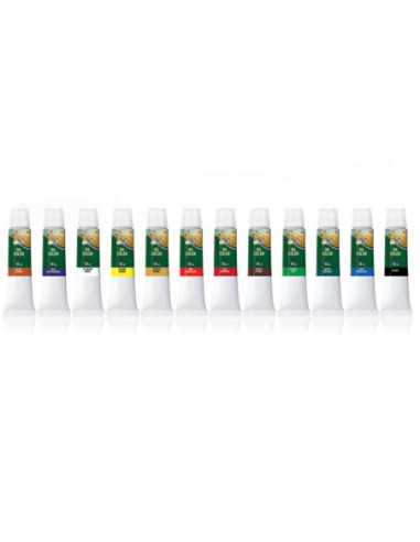 ART077,Culori ulei, Profesional, 12 ml, 12 culori/set - ARTLINE