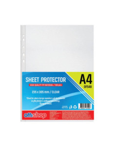 OF548,Folie protectie A4, Cristal Clear, 100 buc/set - OFFISHOP