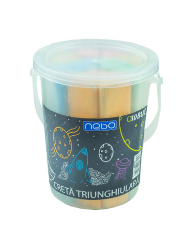 Creta JUMBO color, triunghiulara, 10...