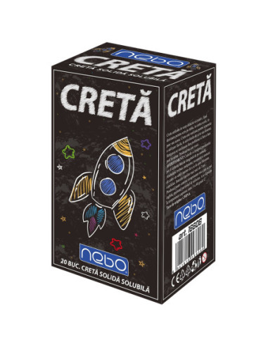 Creta solubila color, rotunda, 20...