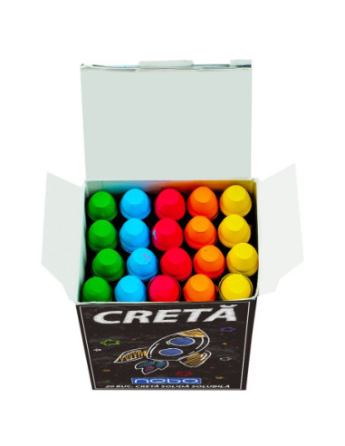 Creta solubila color, rotunda, 20...