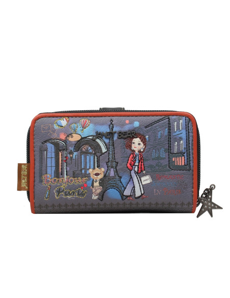 JW-004A,Portmoneu dama, 15x9x4 cm, Janet in Paris