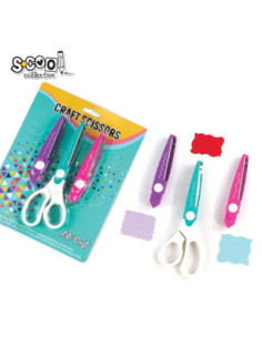 SC3214,Accesorii craft, foarfeca/3 lame interschimbabile, 1 buc/blister - S-COOL 2