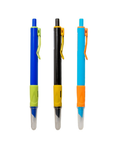 ROB-16300-12,Stilou din plastic, cu mecanism, cerneala termosensibila - NEBO - Set 12
