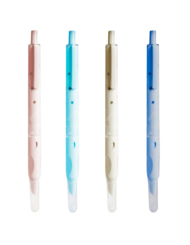 ROB-16302-12,Stilou din plastic, cu mecanism, cerneala termosensibila - NEBO - Set 12
