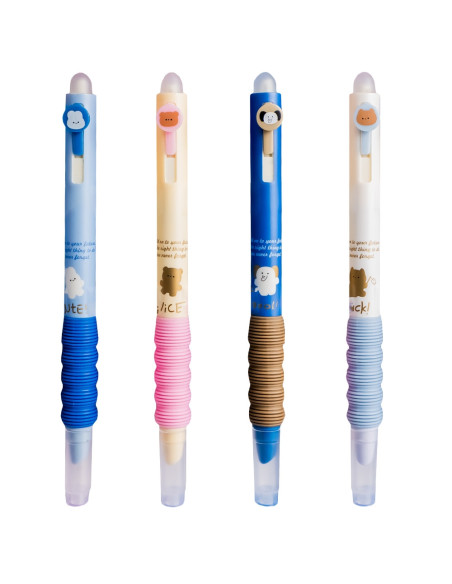 ROB-16304-12,Stilou din plastic, cu mecanism, cerneala termosensibila - NEBO - Set 12