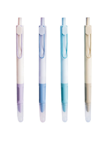 ROB-16305-12,Stilou din plastic, cu mecanism, cerneala termosensibila - NEBO - Set 12