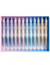 ROB-16305-12,Stilou din plastic, cu mecanism, cerneala termosensibila - NEBO - Set 12