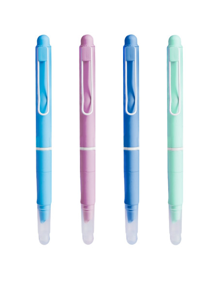 ROB-16306-12,Stilou din plastic, cu mecanism, cerneala termosensibila - NEBO - Set 12