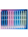 ROB-16306-12,Stilou din plastic, cu mecanism, cerneala termosensibila - NEBO - Set 12