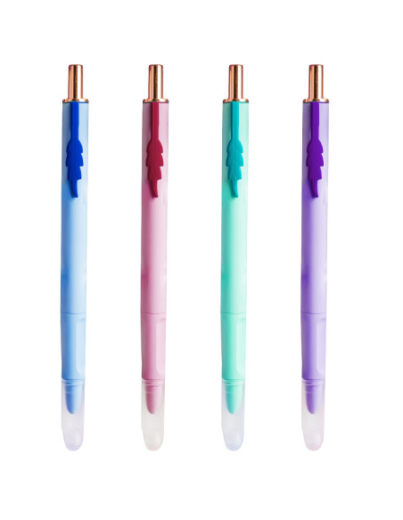 ROB-16339-12,Stilou din metal, cu mecanism, cerneala termosensibila - NEBO - Set 12