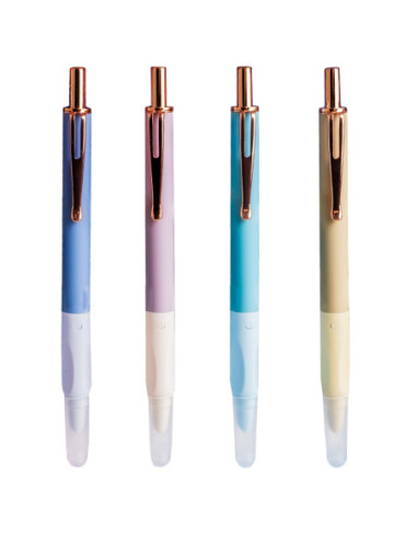 ROB-16340-12,Stilou din metal, cu mecanism, cerneala termosensibila - NEBO - Set 12